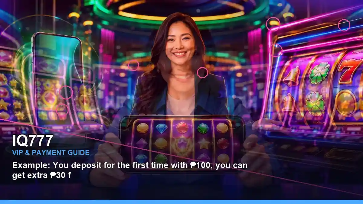 IQ777 online slot and party games arranged in a clean centred layout for adult Philippine players